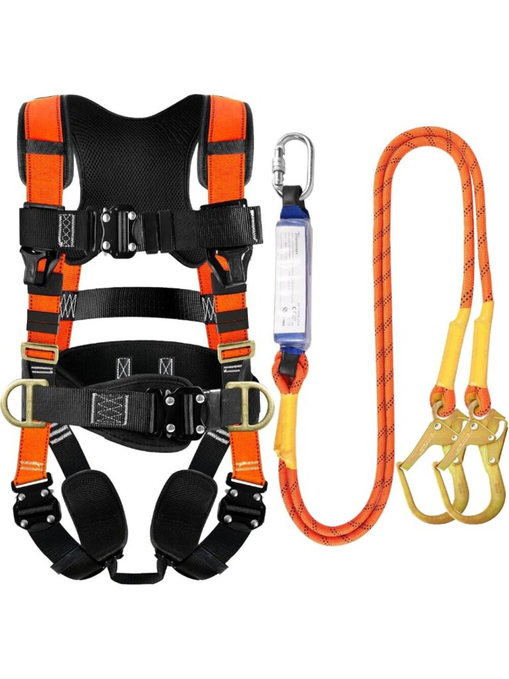 Safety Harness Fall Protection Kit for Men - Construction & Climbing Gear